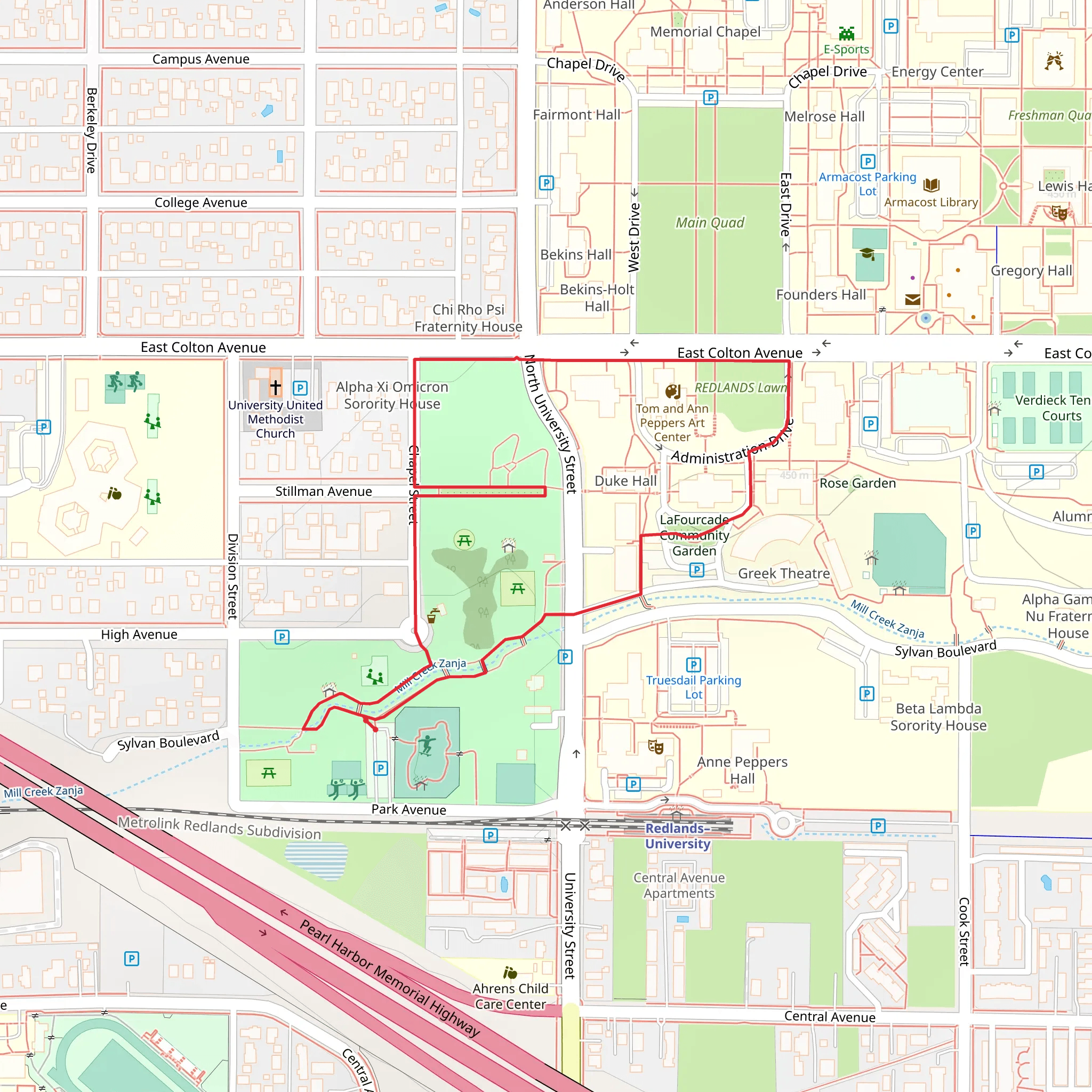 LaFourcade Community Garden Loop mobile static map