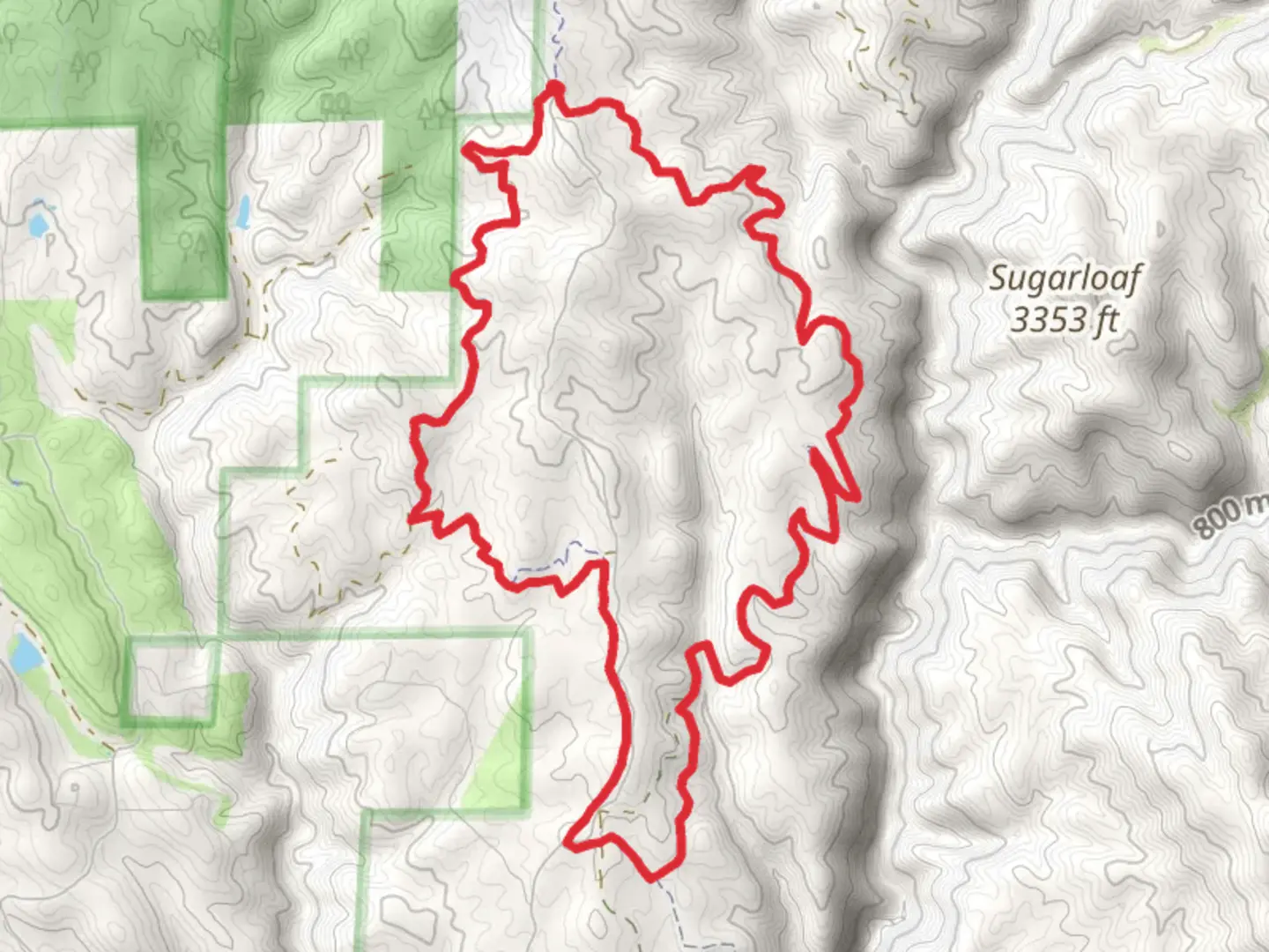 An image depicting the trail Darling Ridge Loop Trail and its surrounding area.