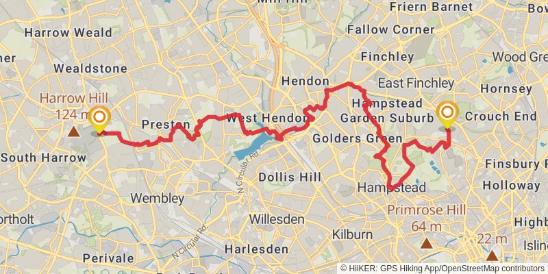 Green London Way stage 7 Map