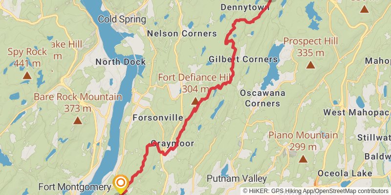 Appalachian Trail stage 139 Map
