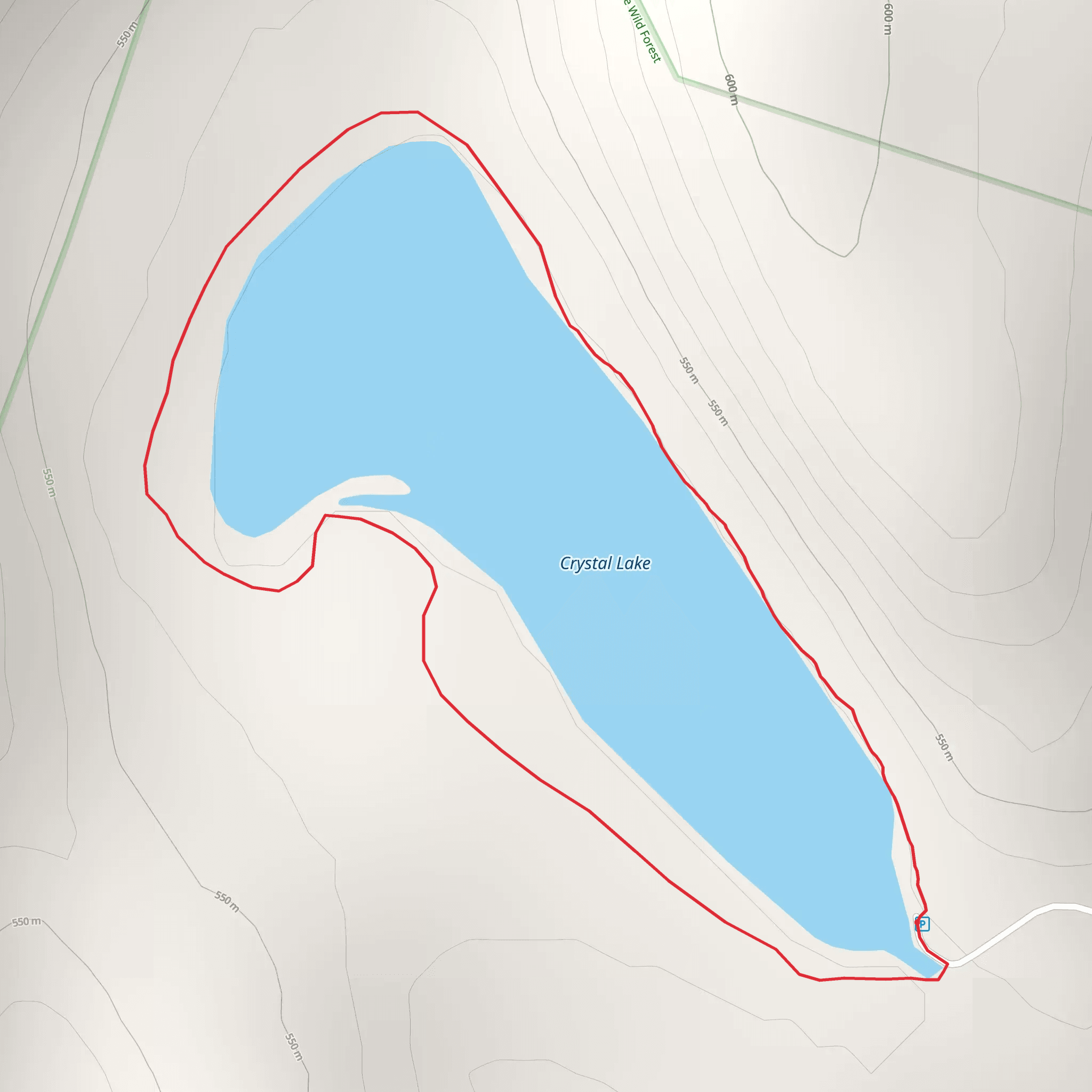 Crystal Lake Loop mobile static map