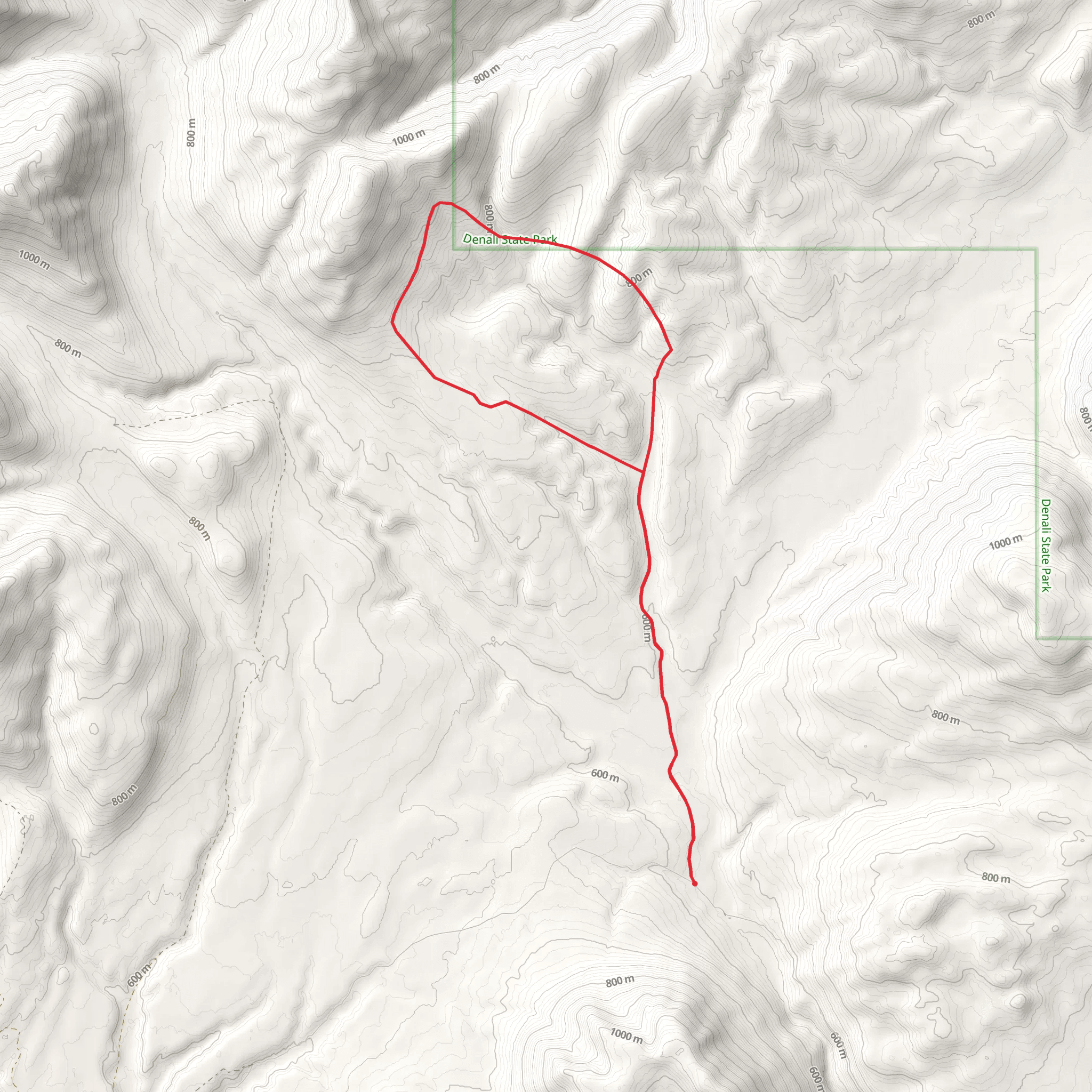 Winter Trail Loop mobile static map
