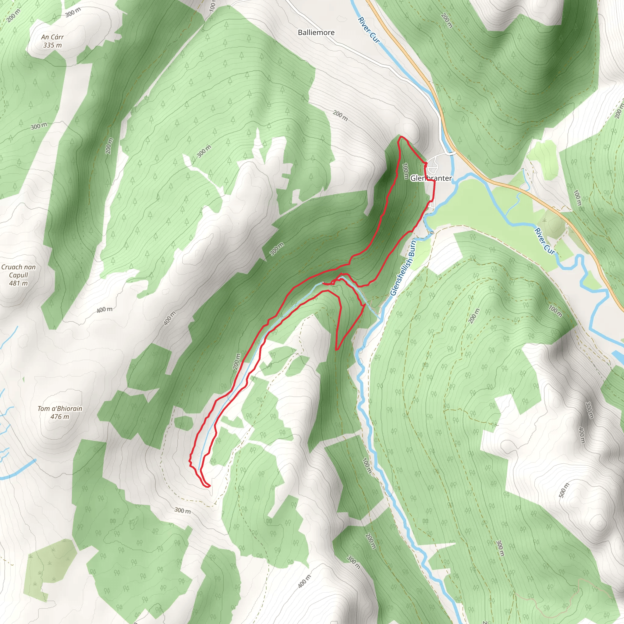 Glanbranter Loop mobile static map