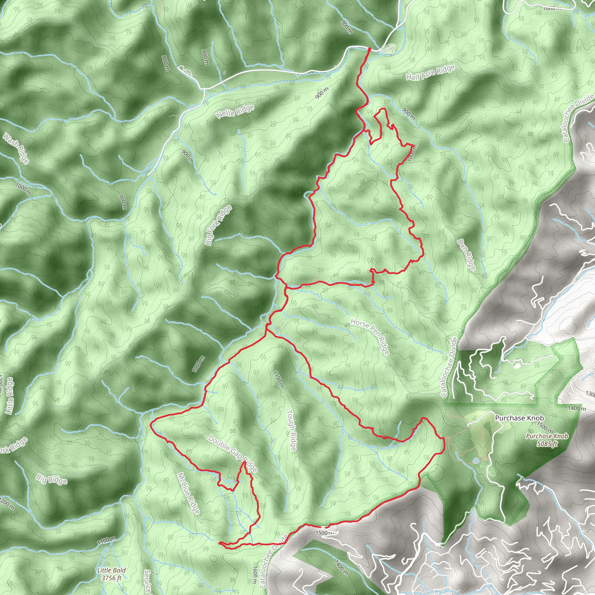 Caldwell Fork Loop Trail mobile static map