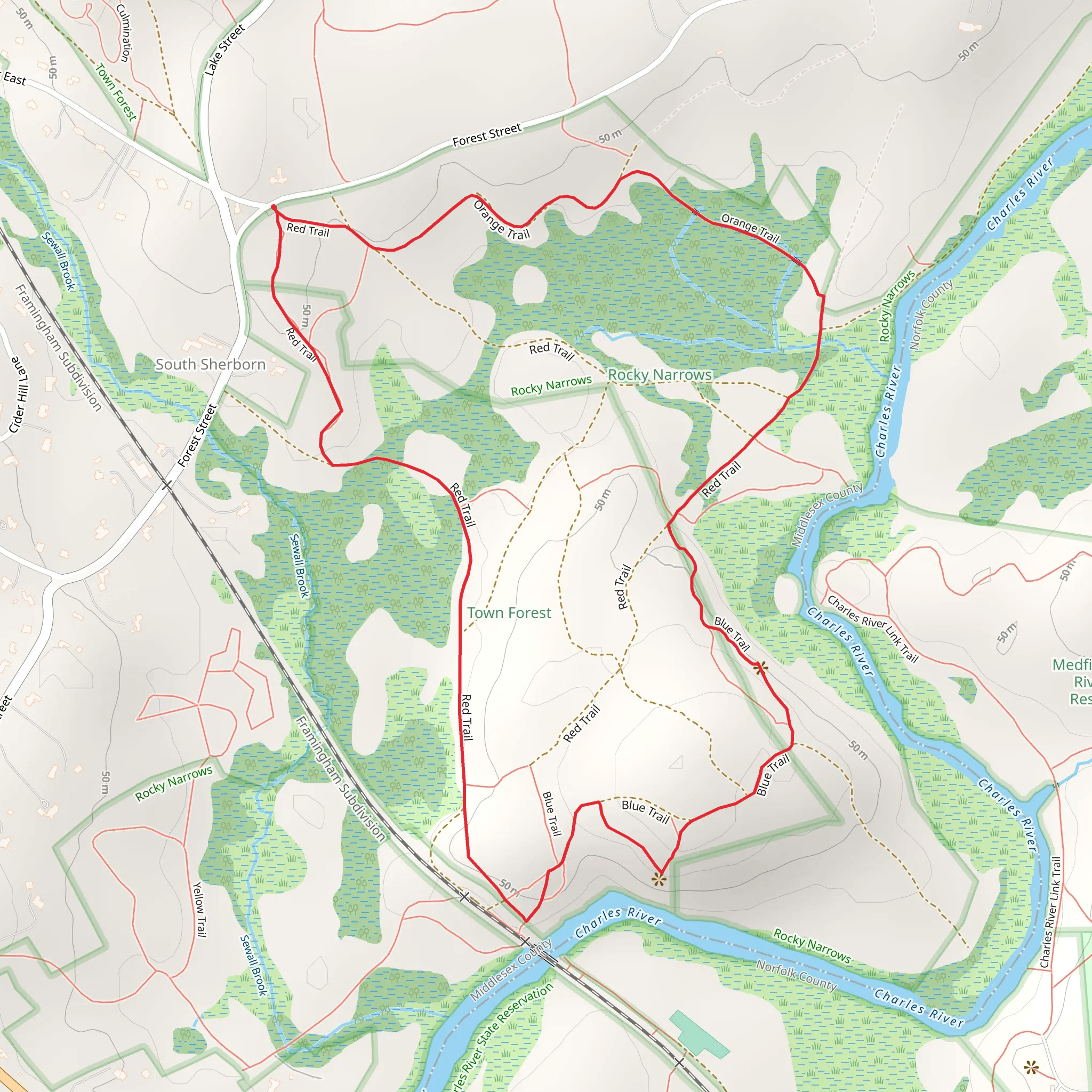 Bay Circuit Trail Loop mobile static map