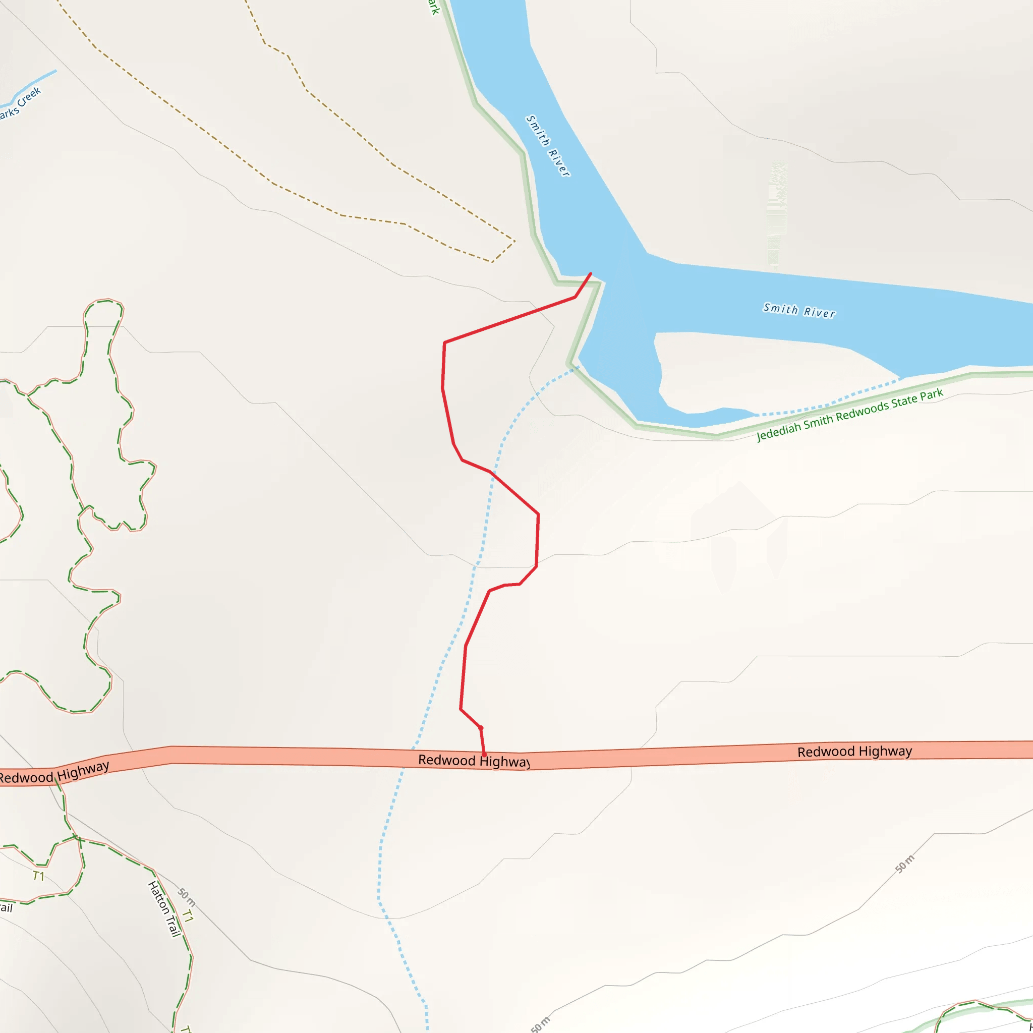 Adams Trail mobile static map