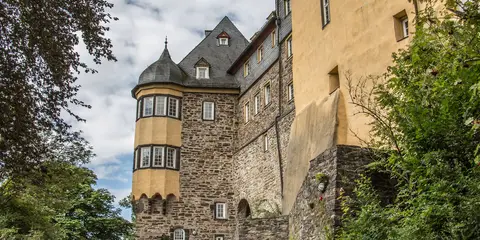 An image depicting the trail Druidensteig and its surrounding area.