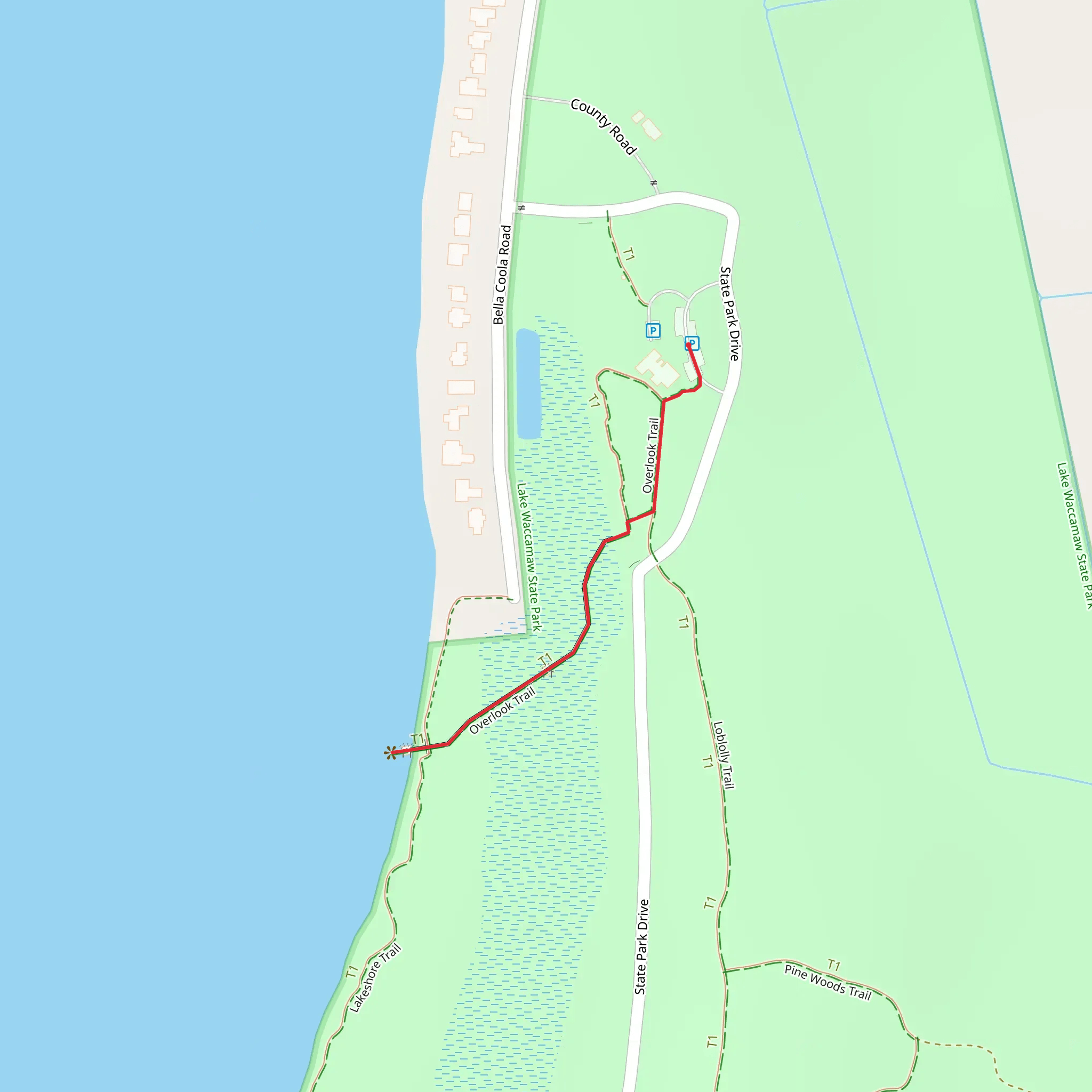 Overlook Trail mobile static map