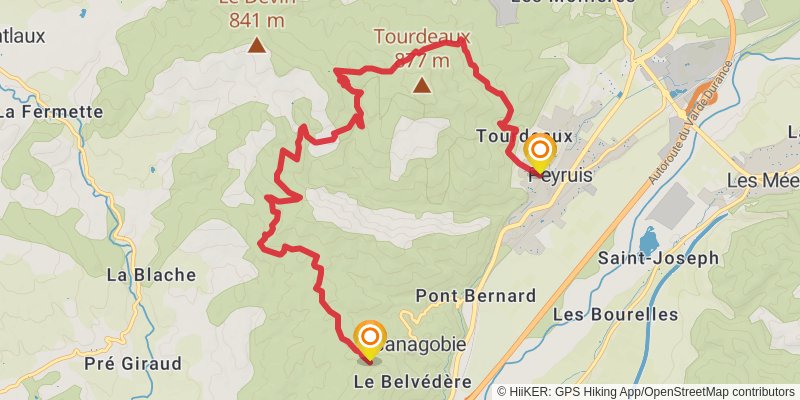 Camino Claviere-Candanchu via Arles alt 5 Map