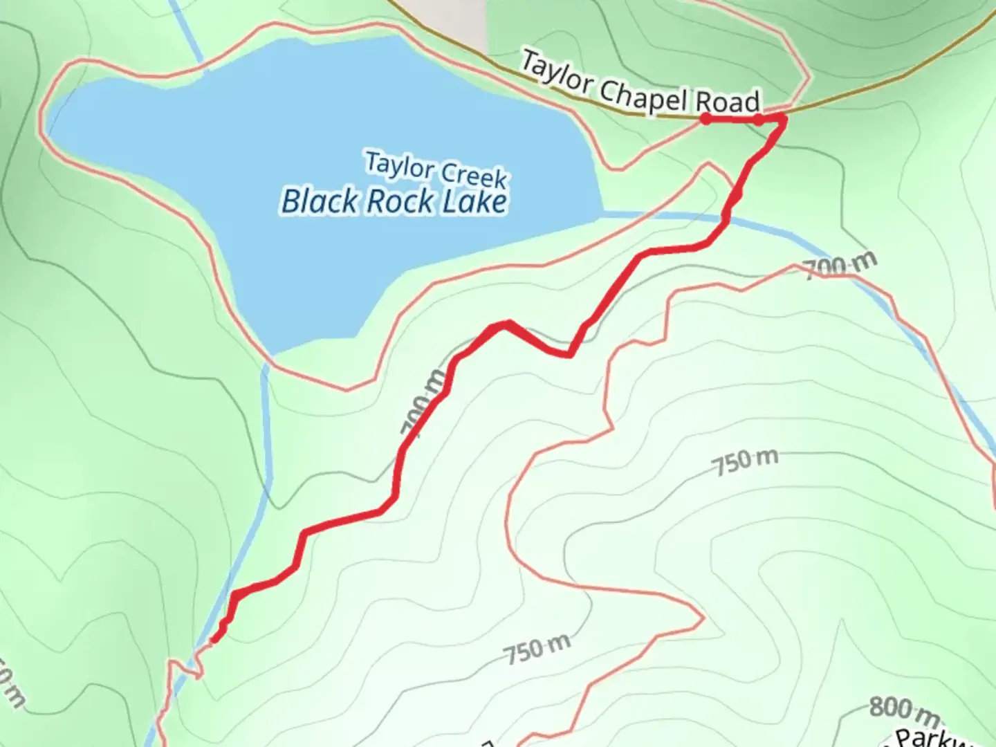 An image depicting the trail Greasy Creek Walk and its surrounding area.