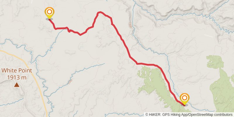 American Discovery Trail North Route stage 288 Map