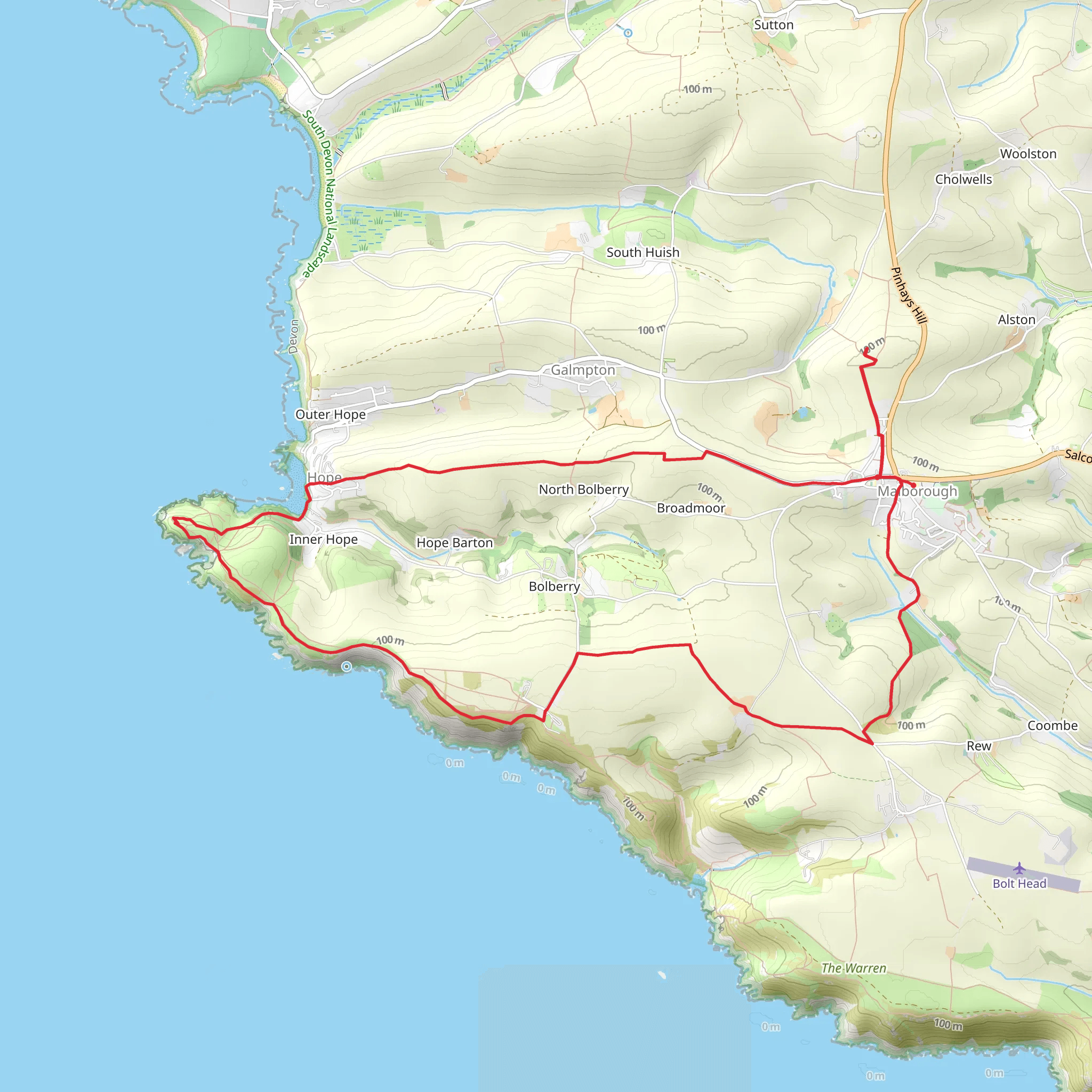 Bolt Tail and Burleigh Dolts Walk mobile static map