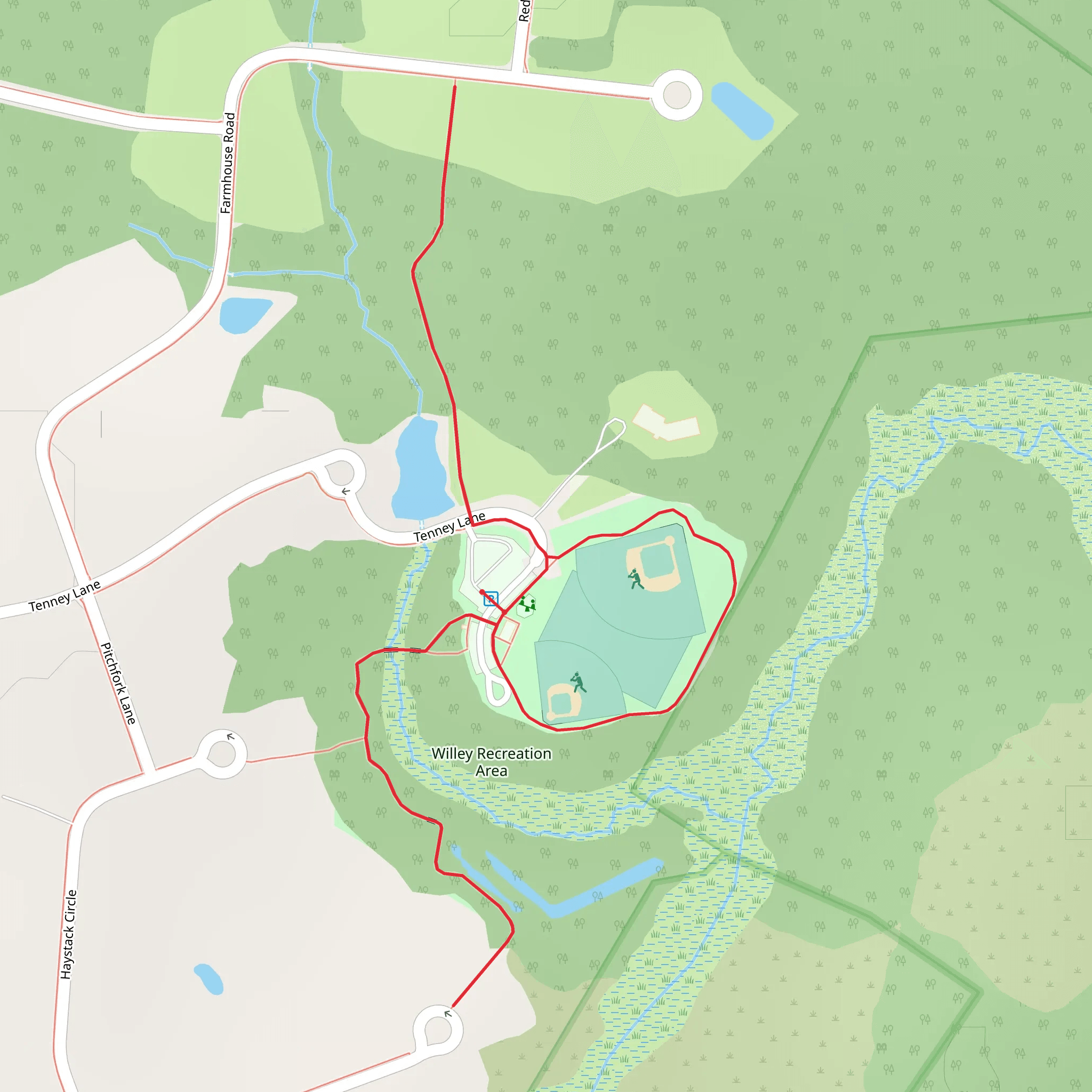 Willey Recreation Area Loop mobile static map