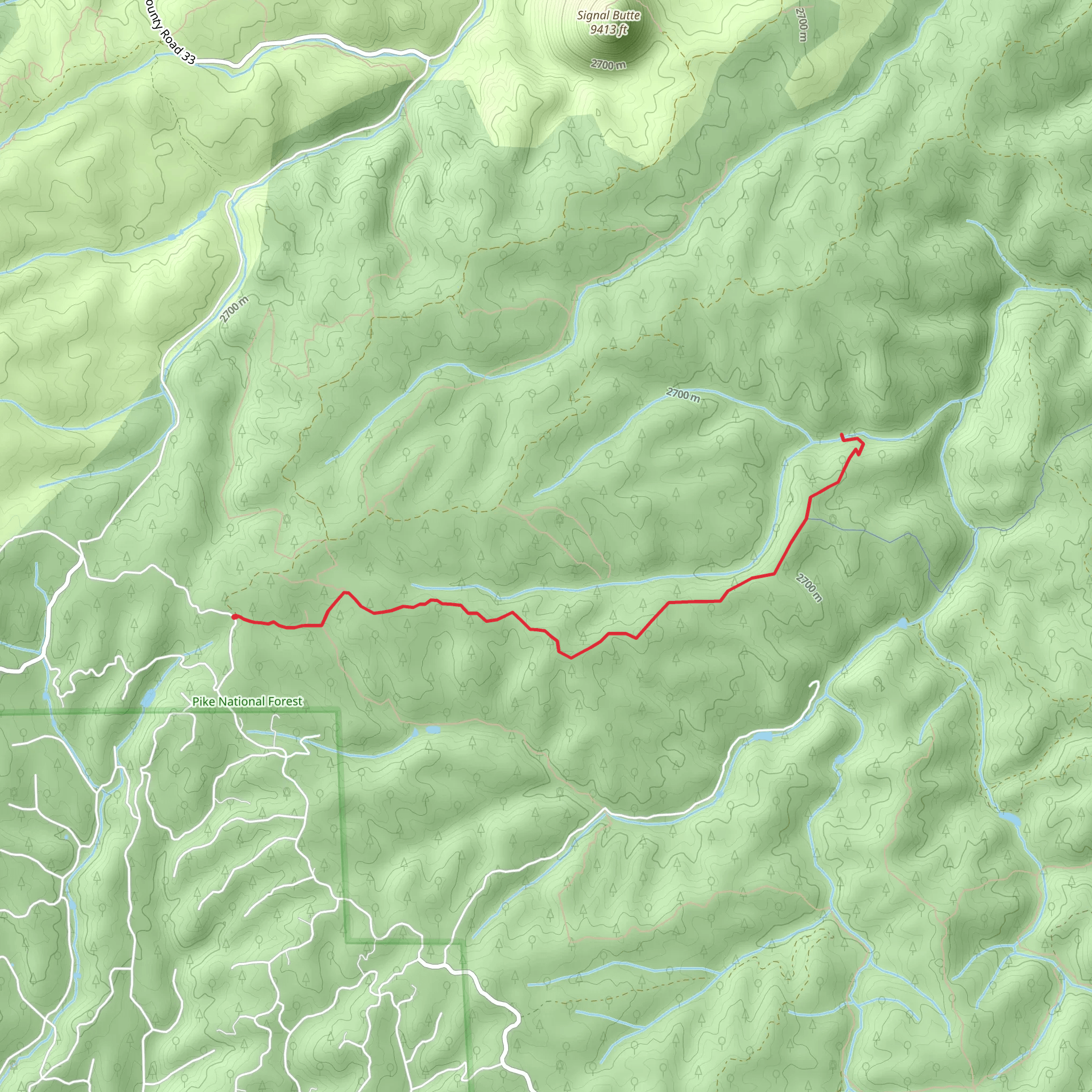 Davis Trail mobile static map