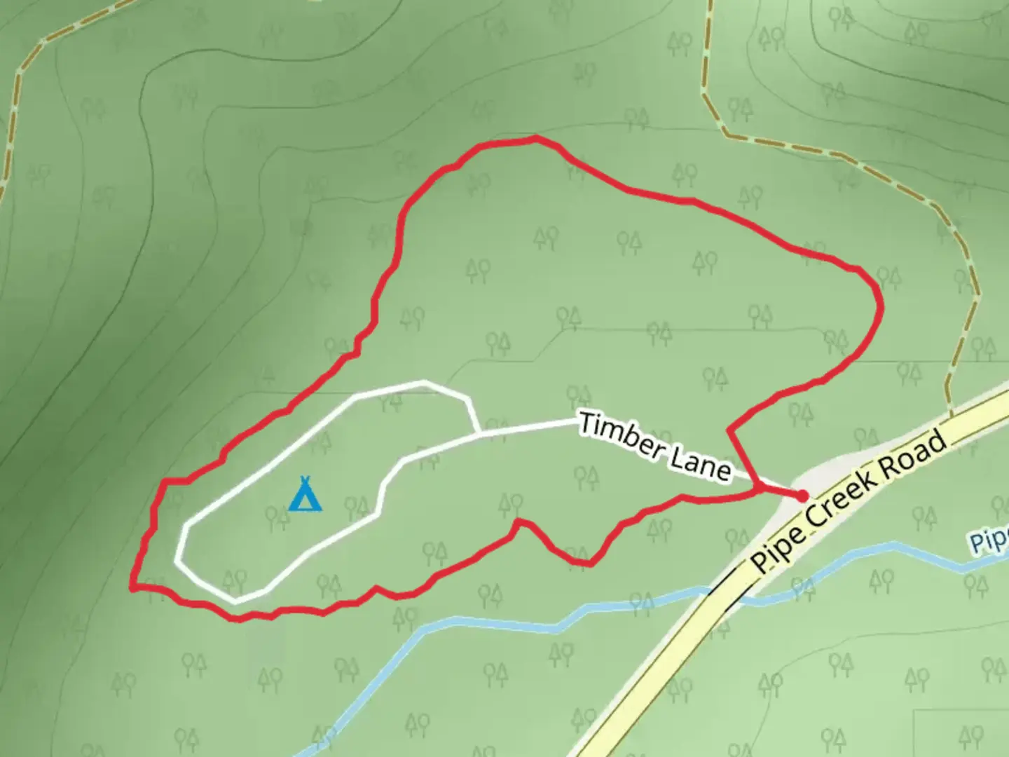 An image depicting the trail Timberlane Trail and its surrounding area.