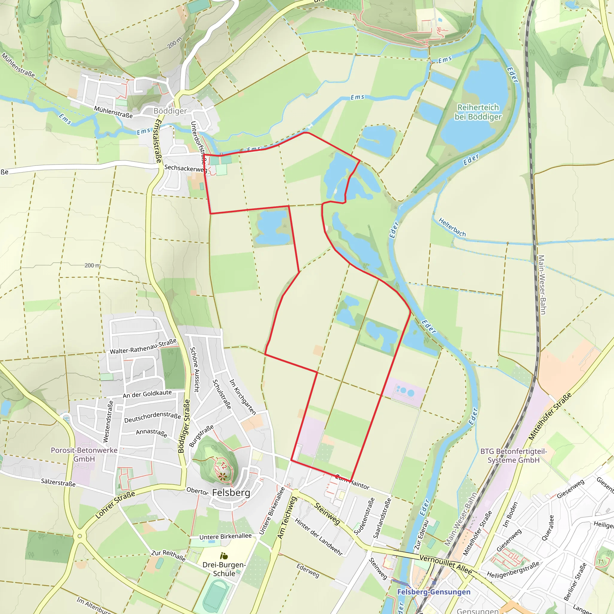 Felsberg Loop mobile static map
