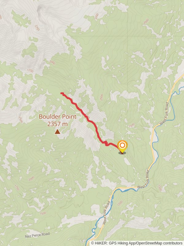 Boulder Creek Trail from Boulder Creek Horse Camp