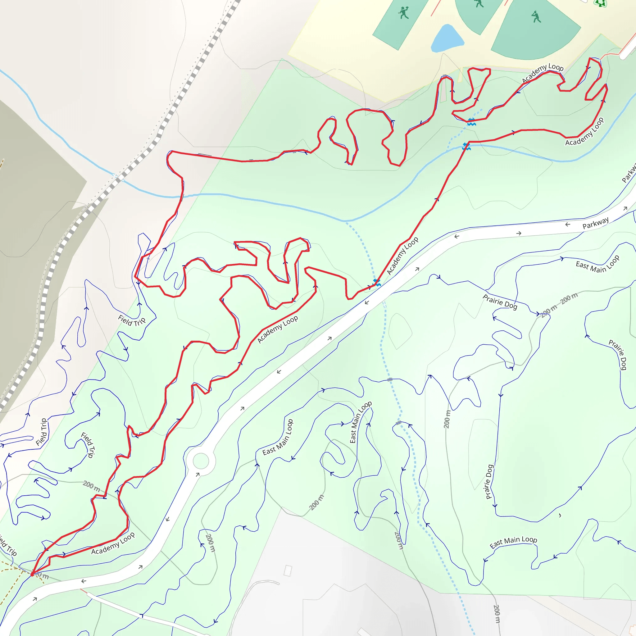 Academy Loop mobile static map
