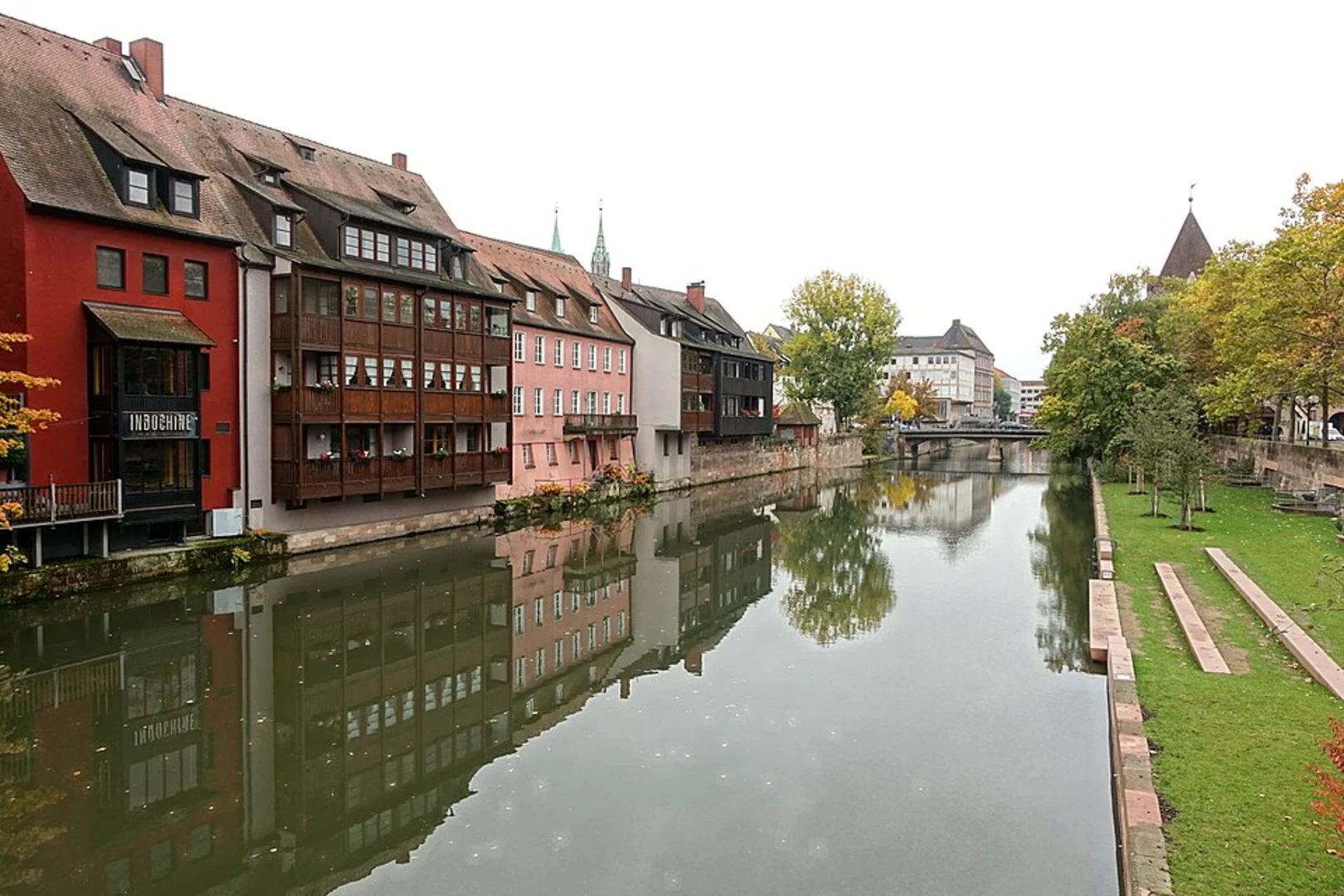 An image depicting the trail Pegnitz via Süßheimweg and its surrounding area.