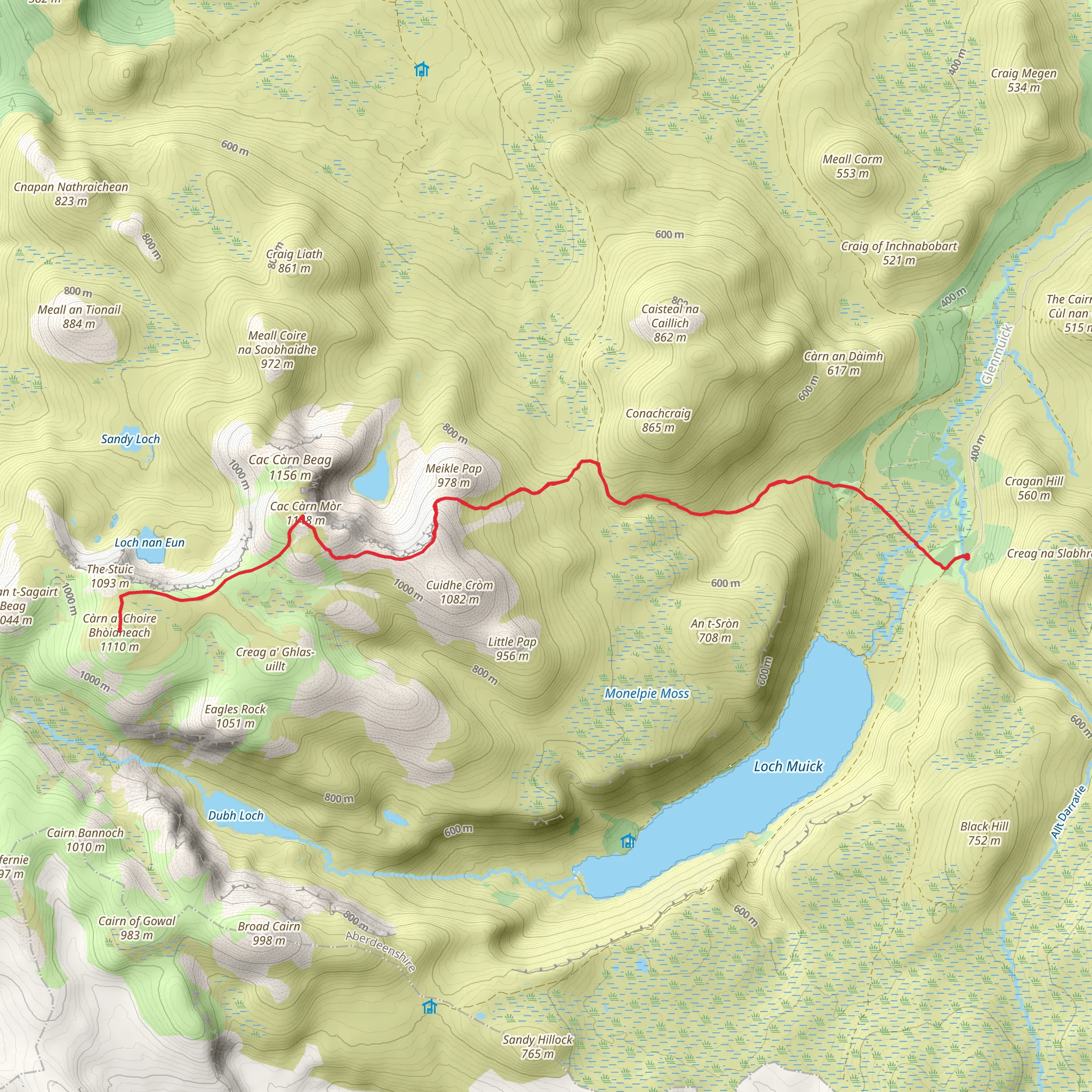 Càrn a' Choire Bhòidheach mobile static map