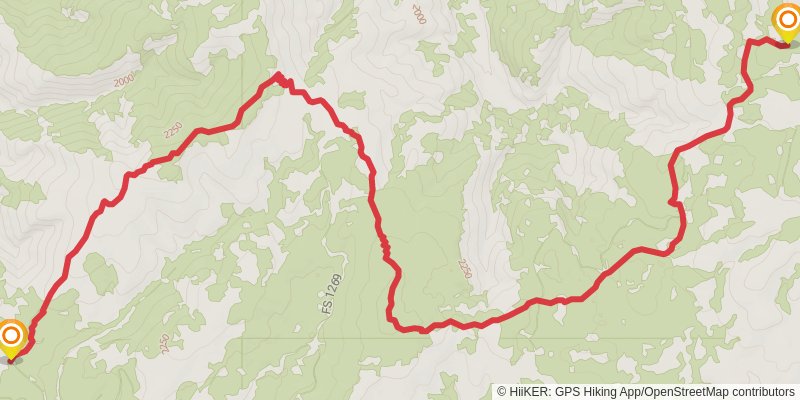 Continental Divide Trail - Montana And Idaho stage 33 Map
