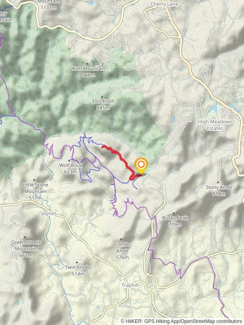 An image depicting the trail Stone Mountain via Connector Trail and its surrounding area.