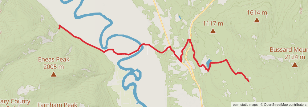 American Perimeter Trail - Rocky Mountains Primary stage 173 Map