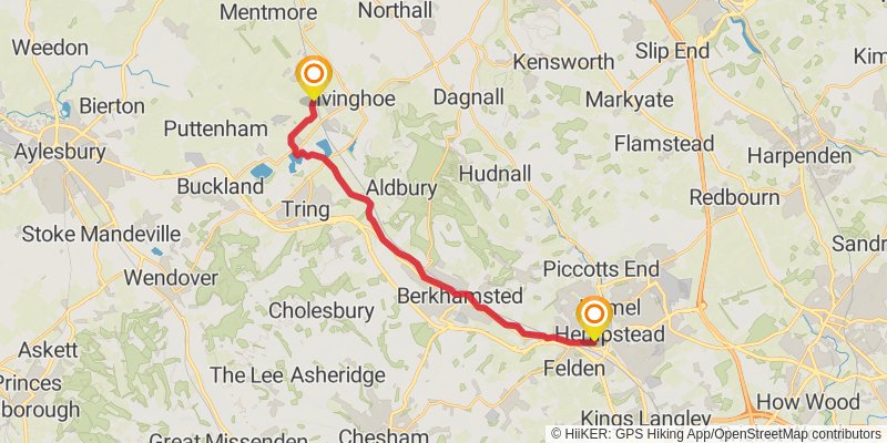 Grand Union Canal Walk stage 3 Map