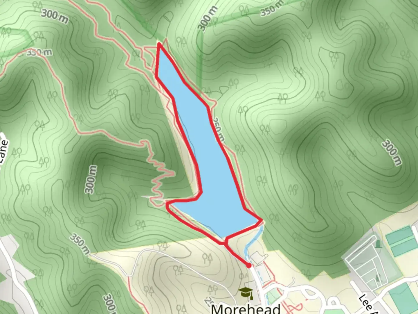 An image depicting the trail Eagle Lake Loop and its surrounding area.