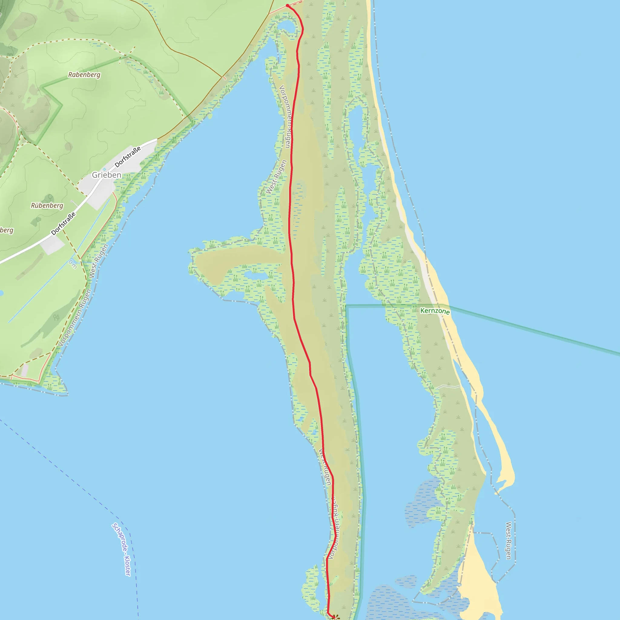 Alter Teich Out and Back mobile static map