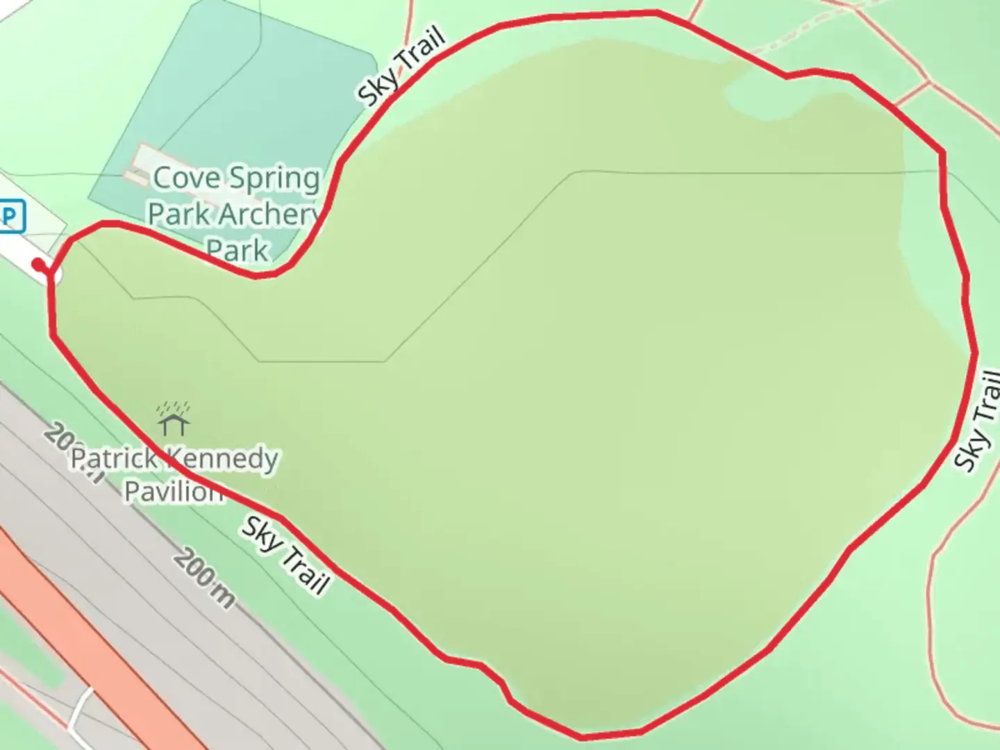 An image depicting the trail Sky Loop Trail and its surrounding area.