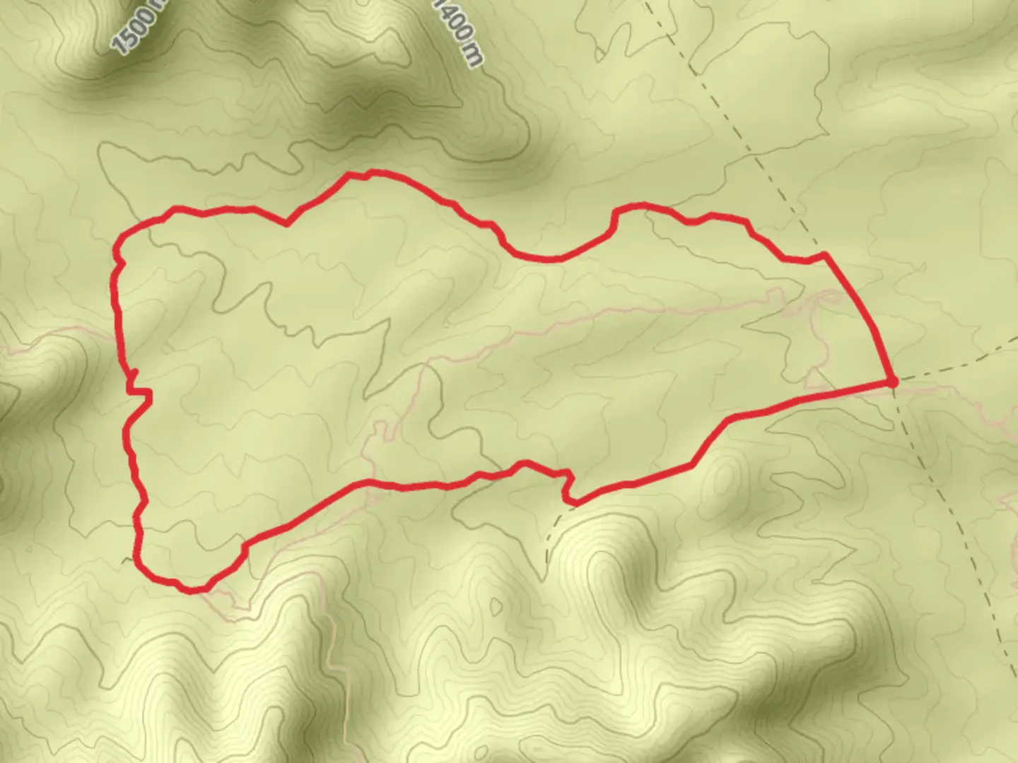An image depicting the trail Hitt Canyon Loop and its surrounding area.