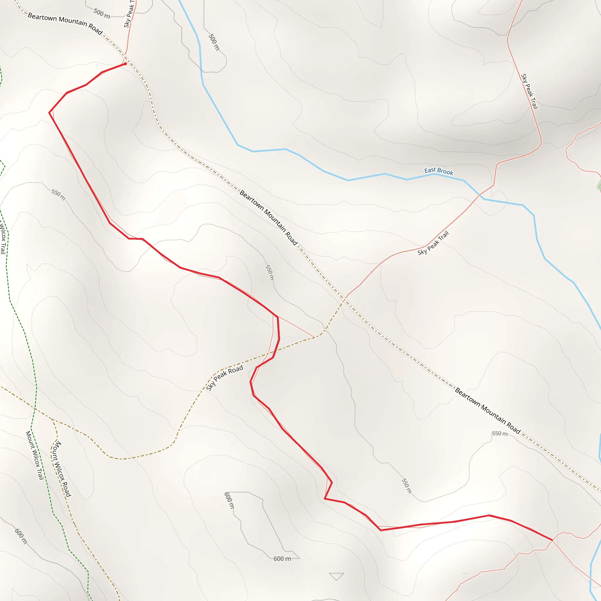 Beartown State Forest mobile static map