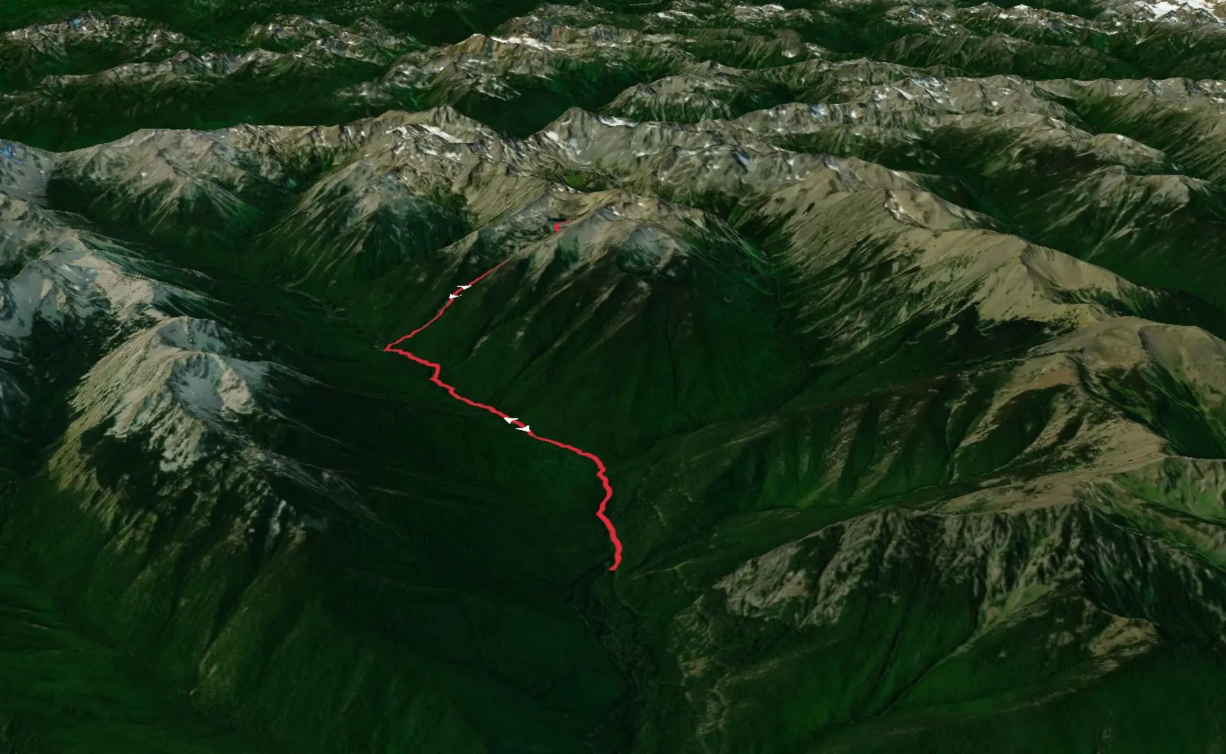 An image depicting the trail Goat Lake Way Trail and its surrounding area.