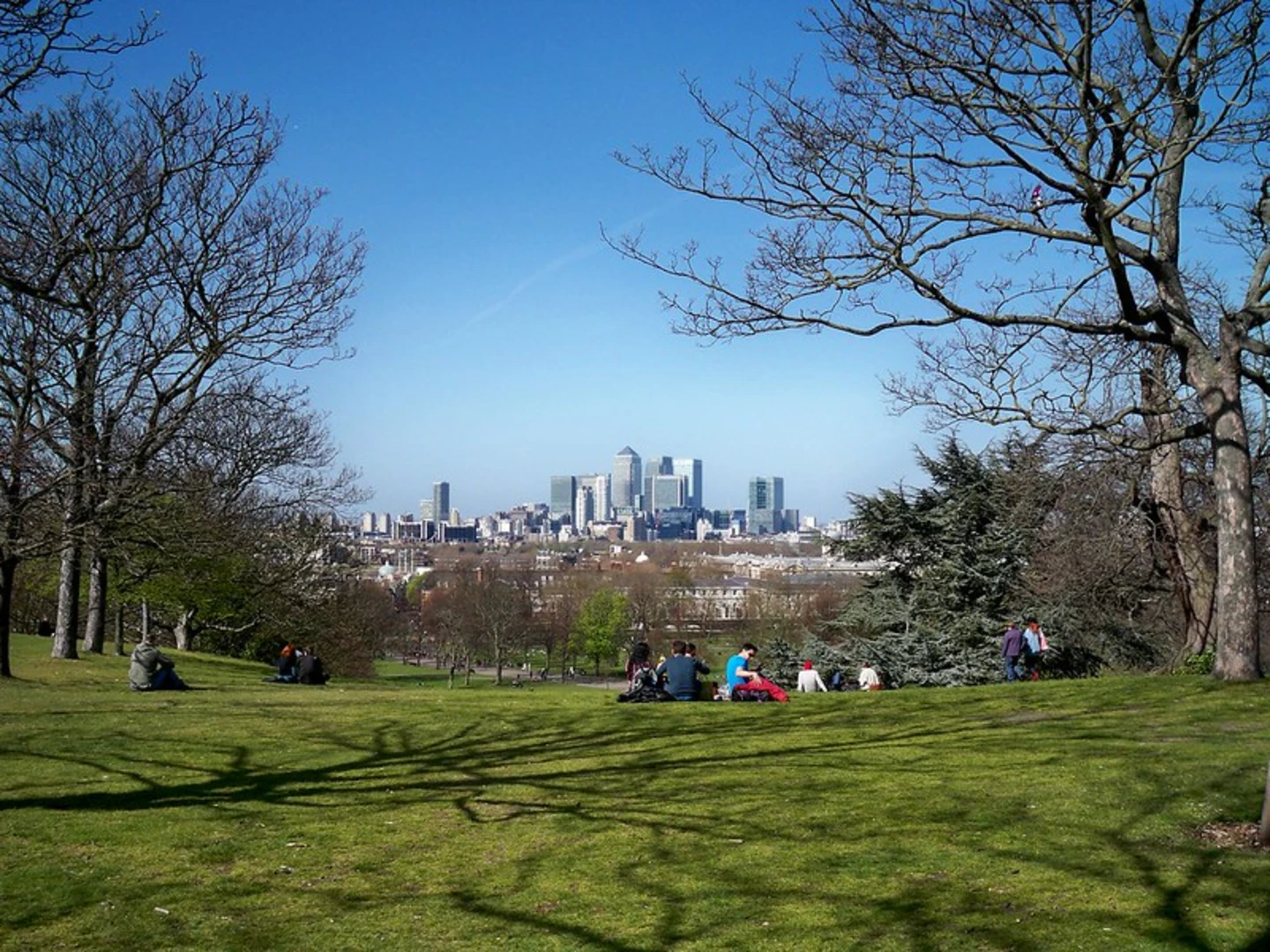 An image depicting the trail Greenwich Park and River Thames and its surrounding area.