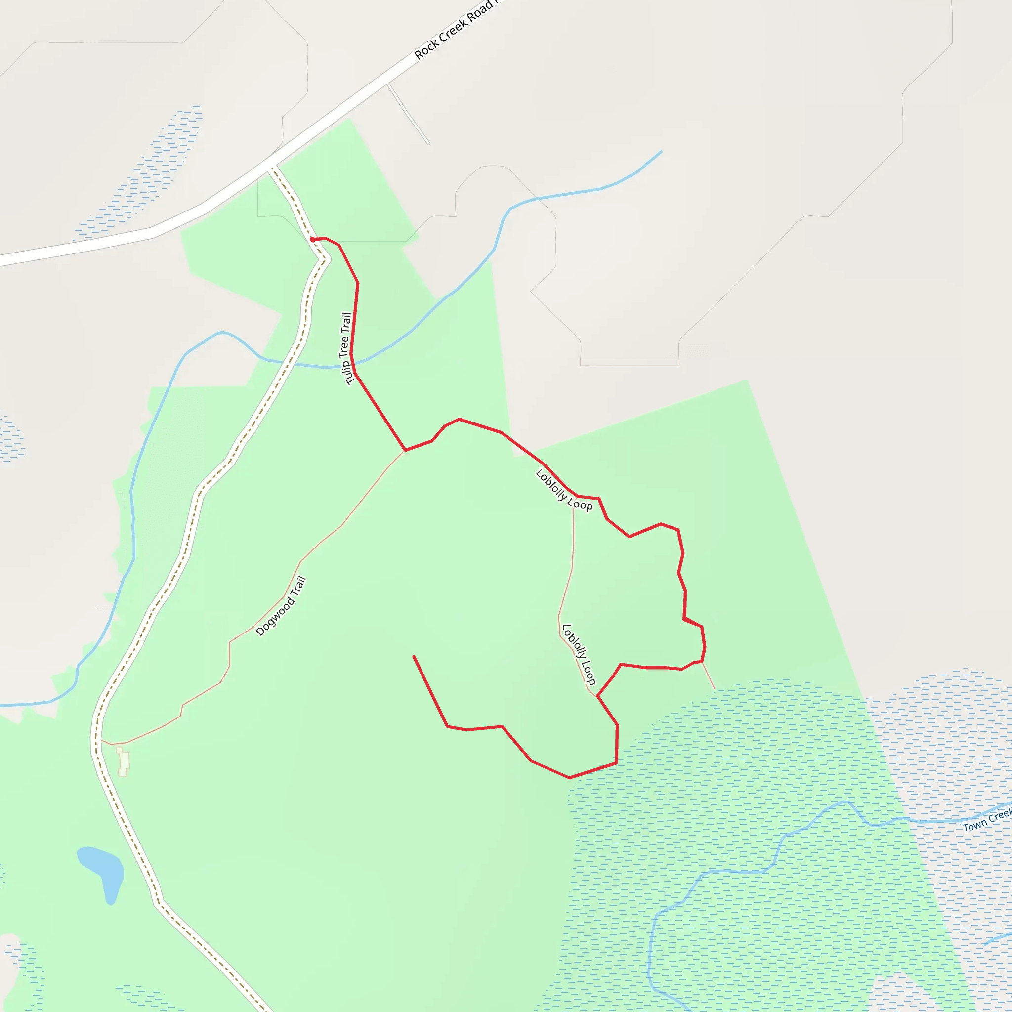 Tulip Tree Trail mobile static map