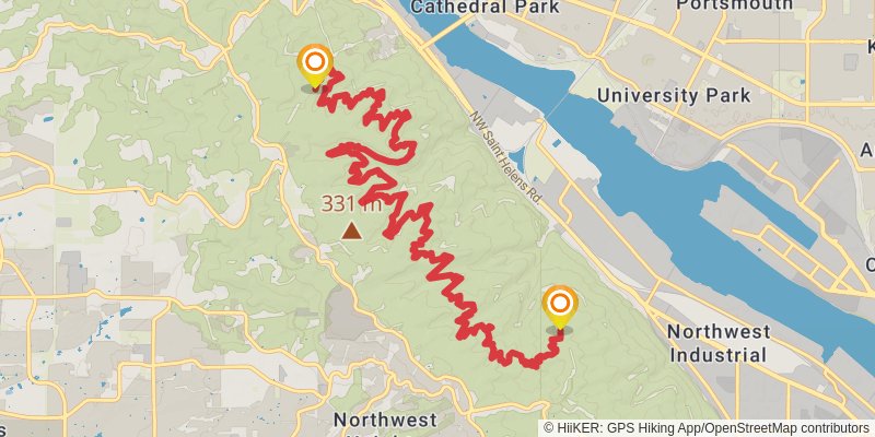 Wildwood Trail stage 2 Map