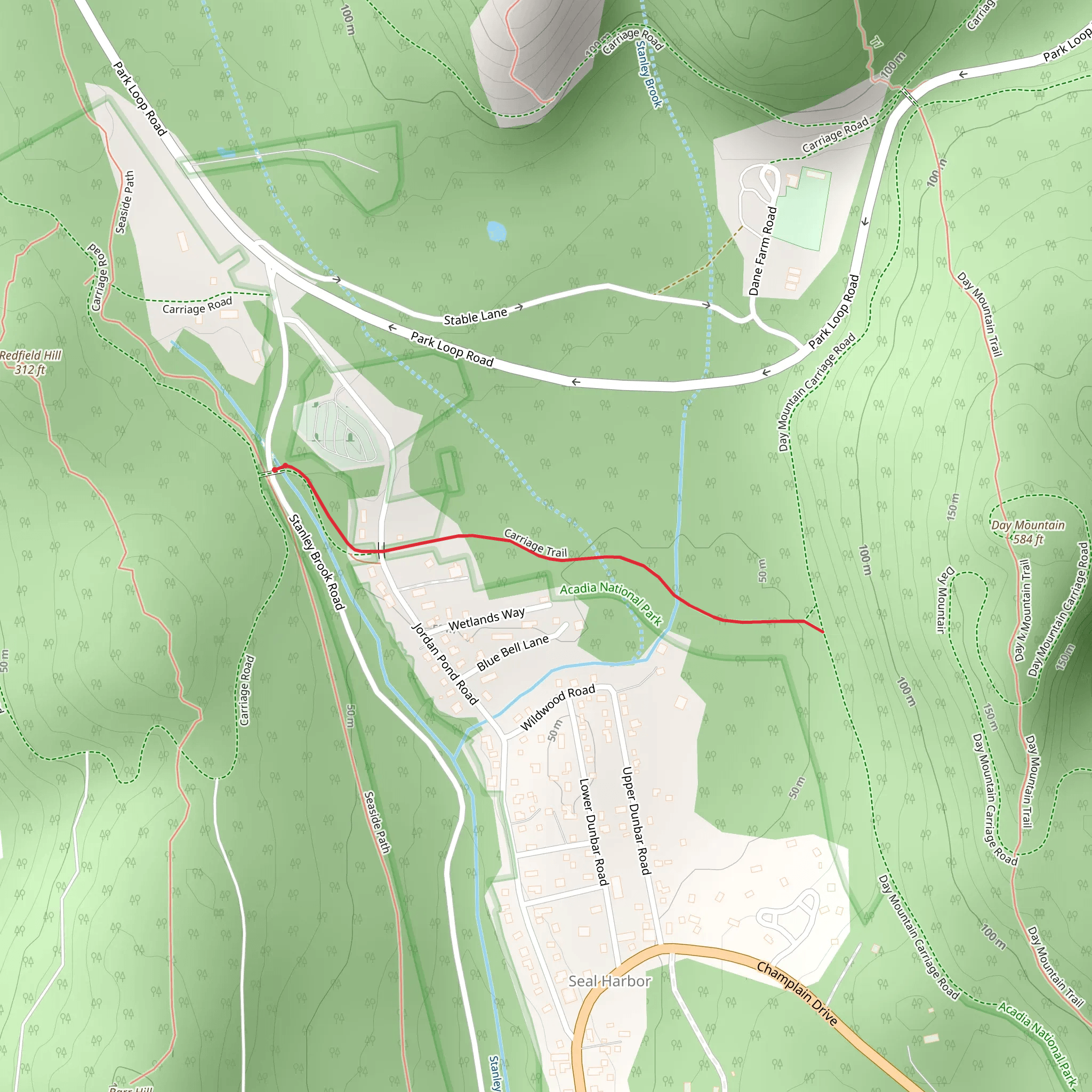 Stanley Brook Trail mobile static map