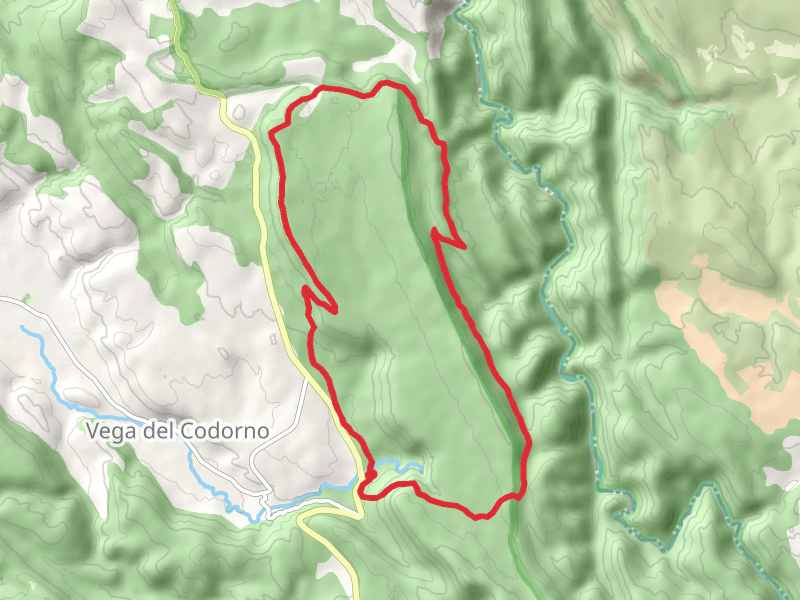 Ascent to the Muela PR CU 78 mobile static map