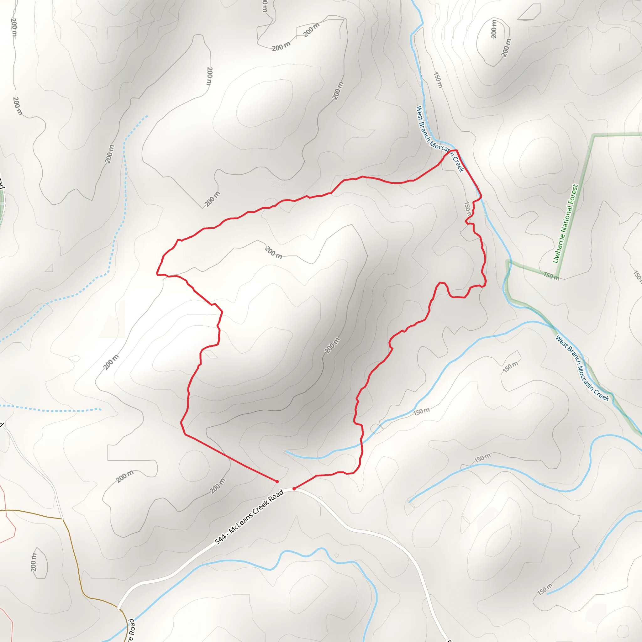 Blackburn Trail mobile static map