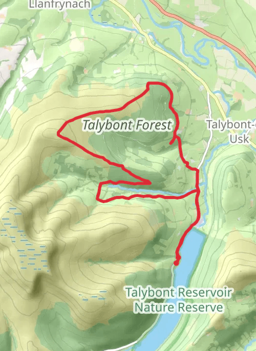 Crickhowell Walking Festival 2026: The Bryn  mobile static map