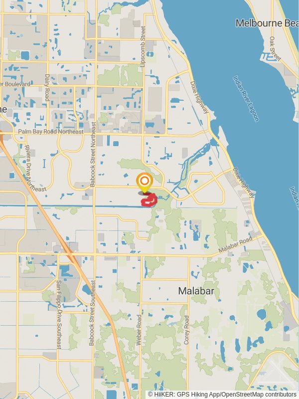 Loop Beside Turkey Creek from Santiago Drive mobile static map