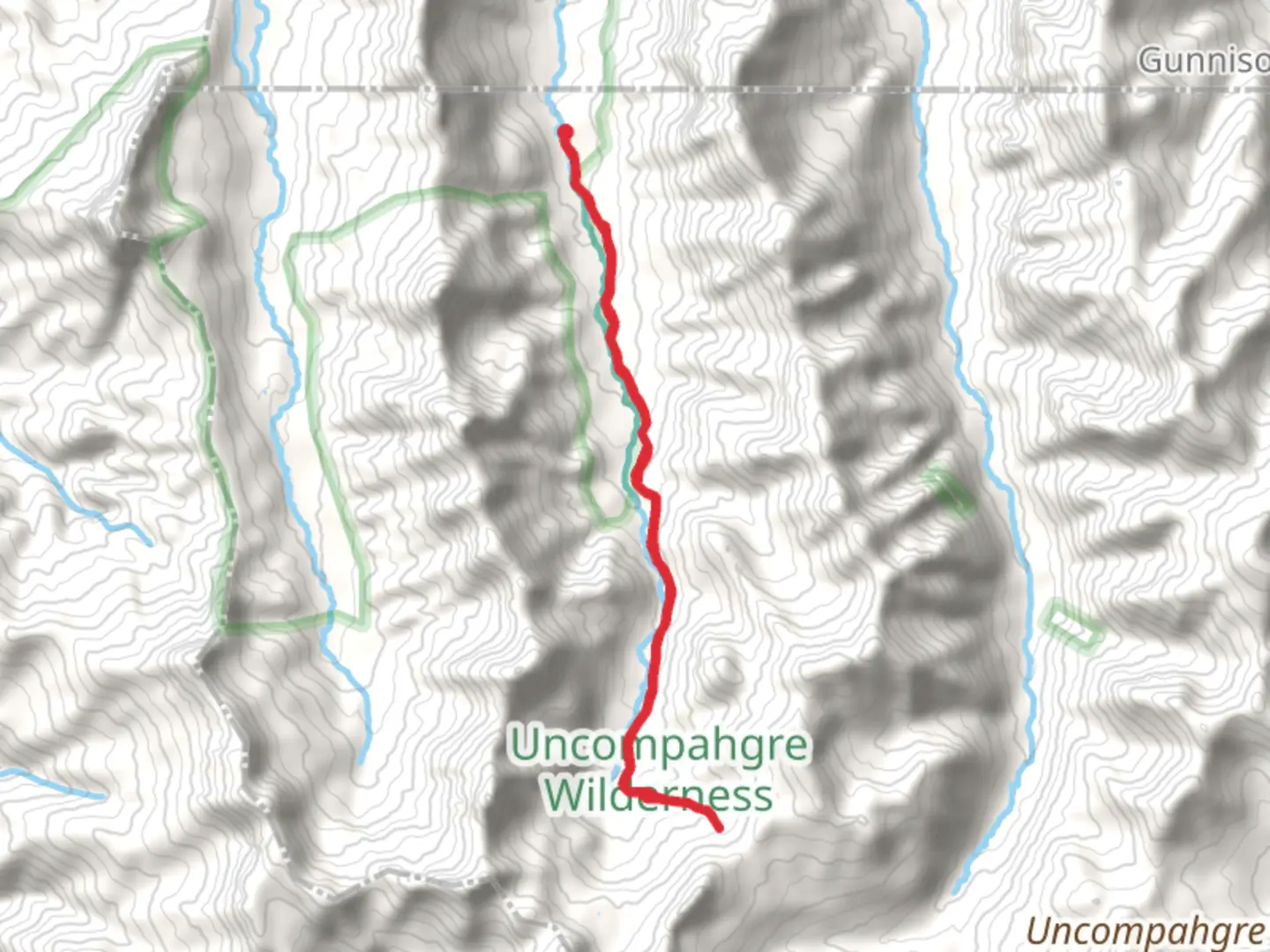 An image depicting the trail Middle Fork Trail and its surrounding area.