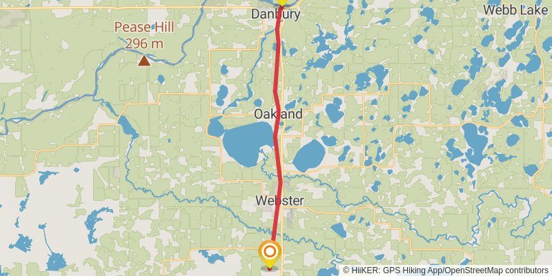 Gandy Dancer State Trail - South stage 4 Map
