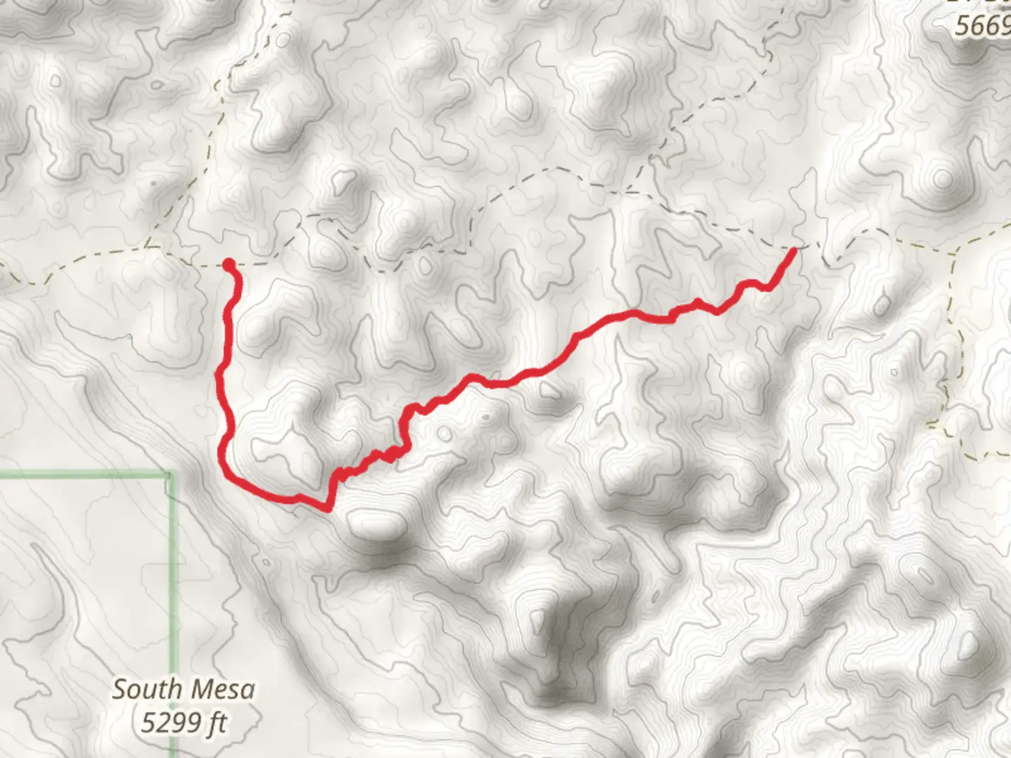 An image depicting the trail Alligator Spring Trail and its surrounding area.