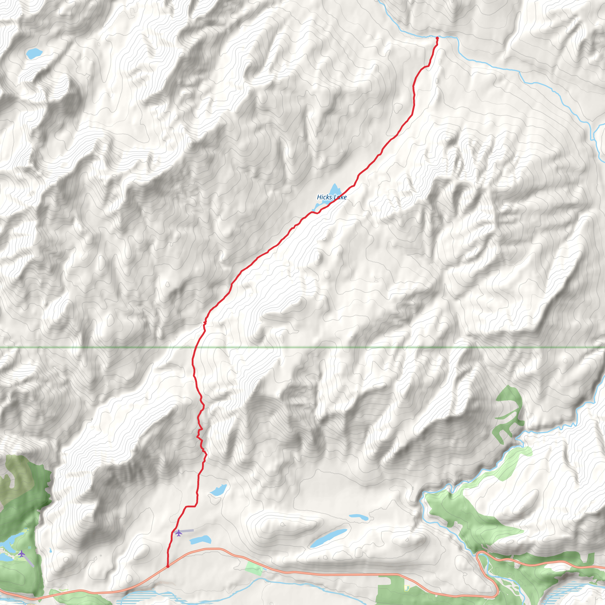Pinochle - Hicks Creek Trail mobile static map