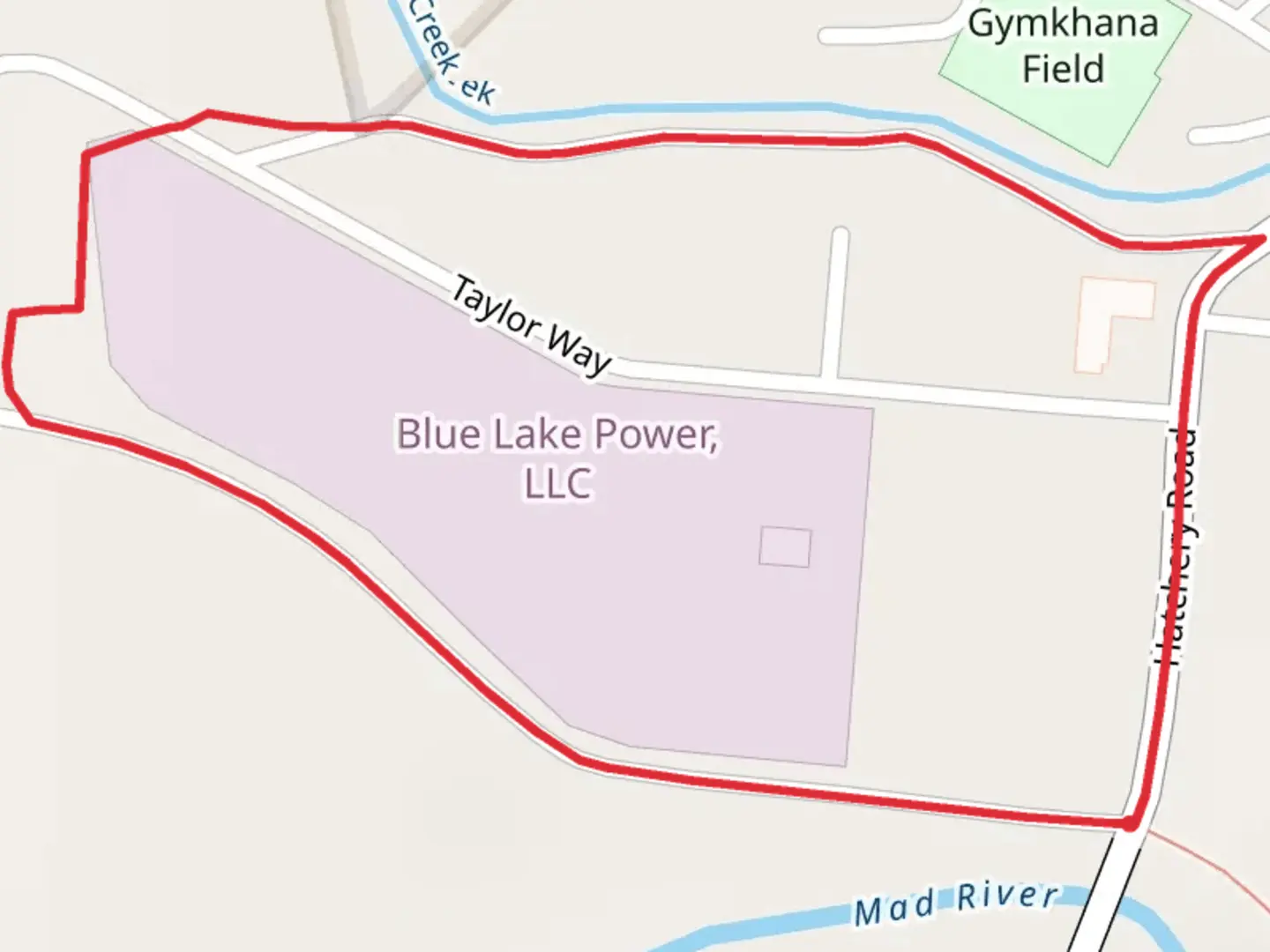 An image depicting the trail Hatchery Road Loop and its surrounding area.