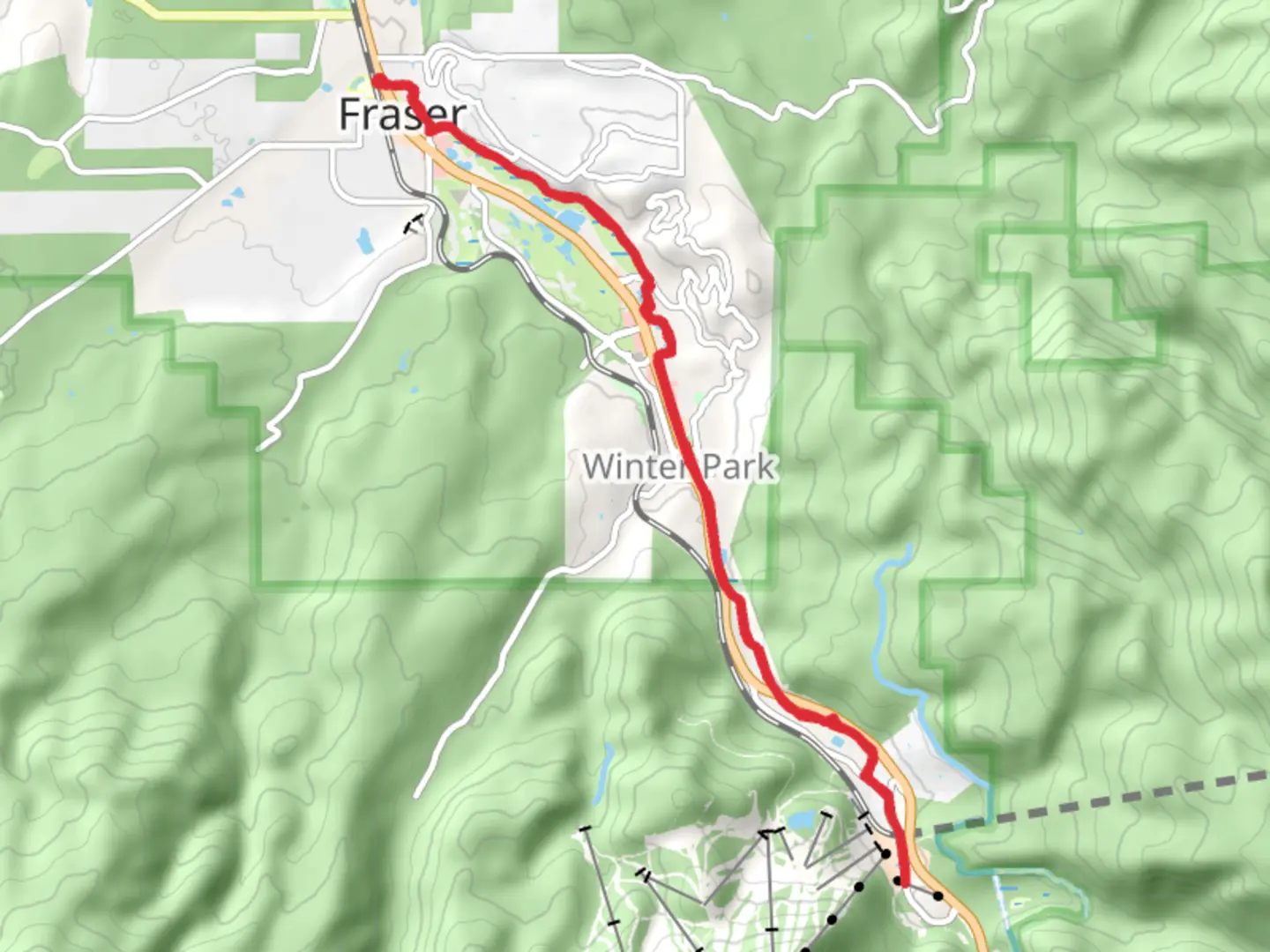 An image depicting the trail Fraser River Trail Out and Back and its surrounding area.