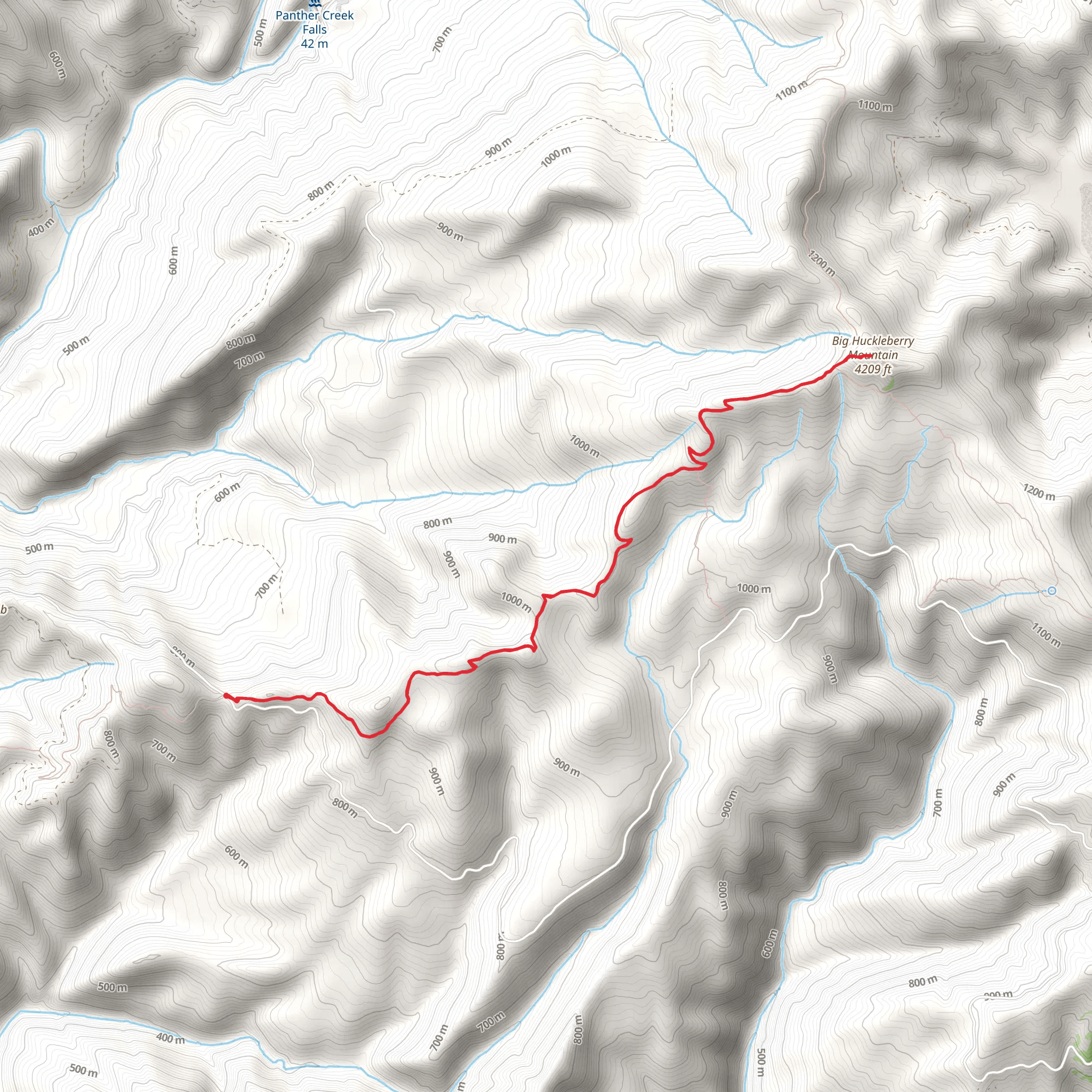 Big Huckleberry Mountain via Pacific Crest Trail mobile static map