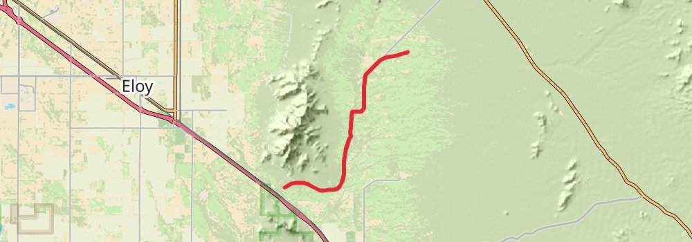 American Perimeter Trail - Southwest Primary stage 27 Map
